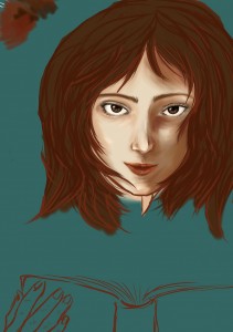 she of big eye and strange nose 